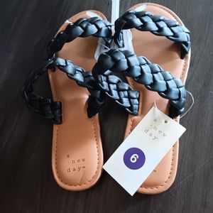 a.newday slids/sandals women's size6